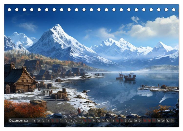 Produktbild: Das Leben damals im Norden (Tischkalender 2026 DIN A5 quer), CALVENDO Monatskalender