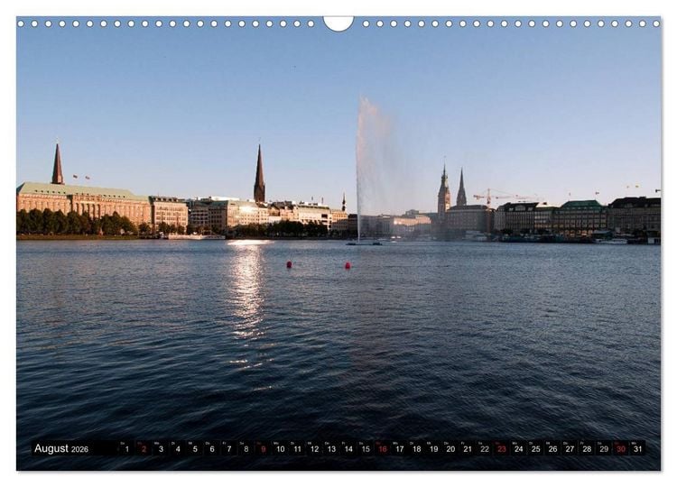 Produktbild: Hamburg - Alster (Wandkalender 2026 DIN A3 quer), CALVENDO Monatskalender
