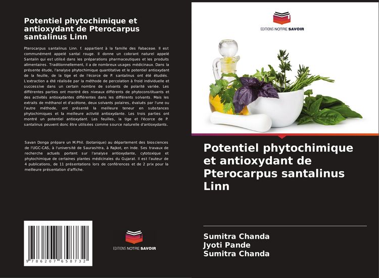 Produktbild: Potentiel phytochimique et antioxydant de Pterocarpus santalinus Linn