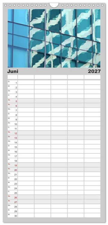 Produktbild: Familienplaner 2027 - NEW YORK visions mit 5 Spalten (Wandkalender, 21 x 45 cm) CALVENDO