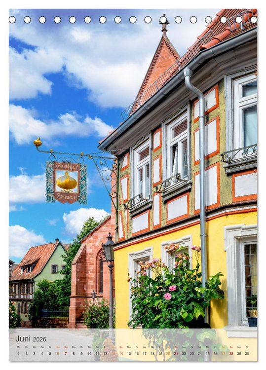 Produktbild: Stadtbummel in Ladenburg - Die R&ouml;mer- und Fachwerk-Stadt (Tischkalender 2026 DIN A5 hoch), CALVENDO Monatskalender
