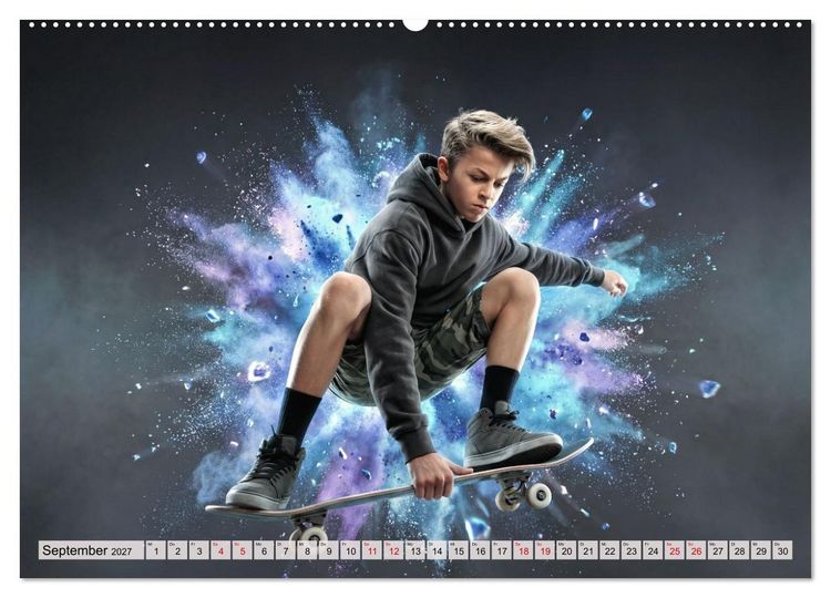 Produktbild: Dimensionen des Skateboarding (hochwertiger Premium Wandkalender 2027 DIN A2 quer), Kunstdruck in Hochglanz