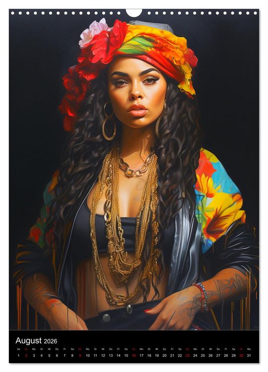 Produktbild: Rap Queens. Badass Attitude im Streetwear-Charme (Wandkalender 2026 DIN A3 hoch), CALVENDO Monatskalender