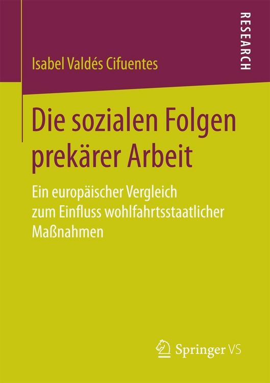 Produktbild: Die sozialen Folgen prek&auml;rer Arbeit