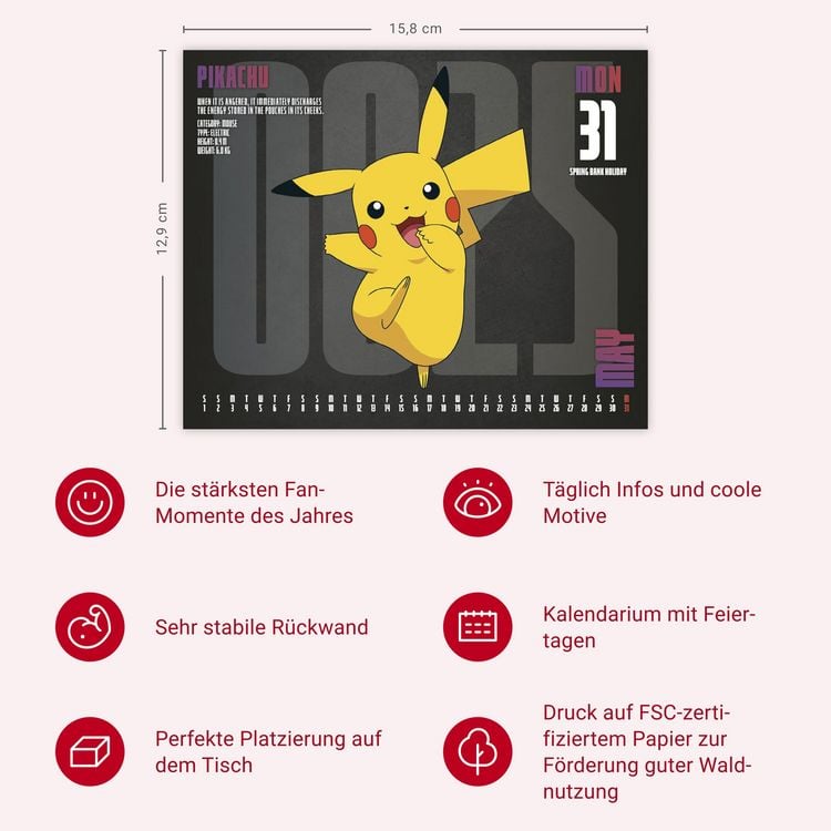 Produktbild: Pok&eacute;mon Tagesabrei&szlig;kalender 2027