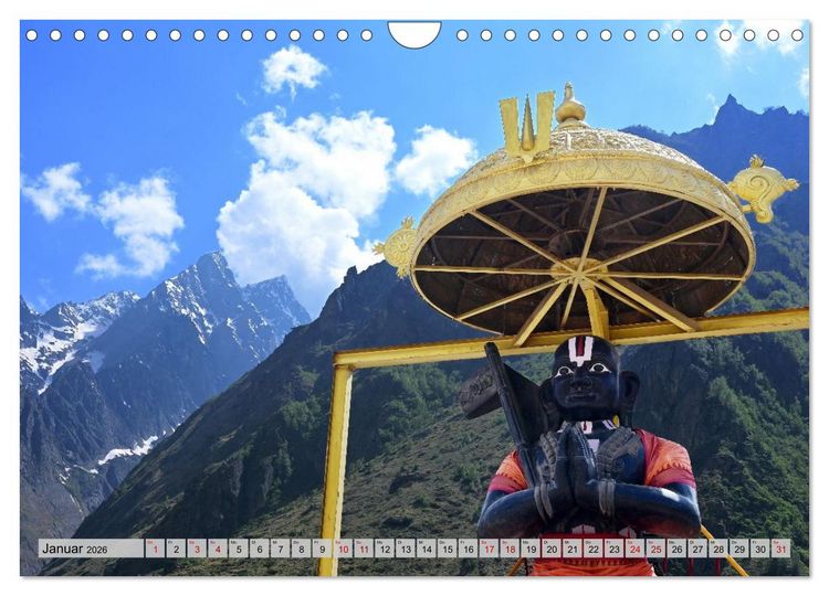 Produktbild: Uttarakhand &ndash; Land der G&ouml;tter (Wandkalender 2026 DIN A4 quer), CALVENDO Monatskalender