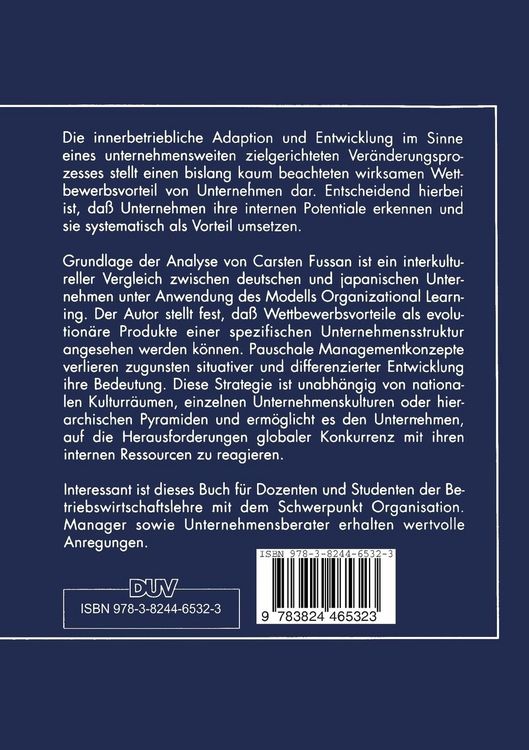Produktbild: Wettbewerbsvorteile durch Unternehmensevolution