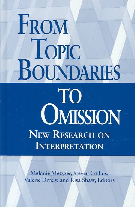 Produktbild: From Topic Boundaries To Omiss