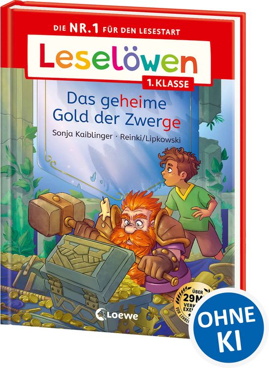 Produktbild: Lesel&ouml;wen 1. Klasse - Das geheime Gold der Zwerge