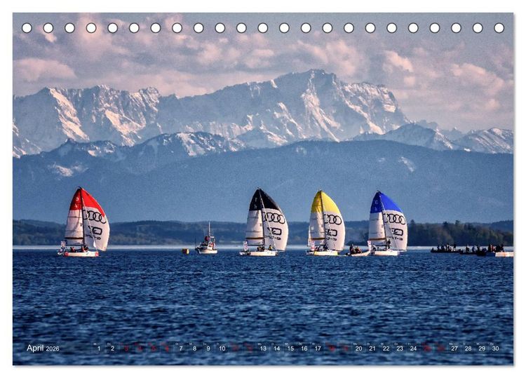 Produktbild: F&uuml;nf-Seen-Land (Tischkalender 2026 DIN A5 quer), CALVENDO Monatskalender
