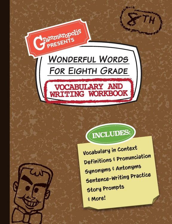 Produktbild: Wonderful Words for Eighth Grade Vocabulary and Writing Workbook
