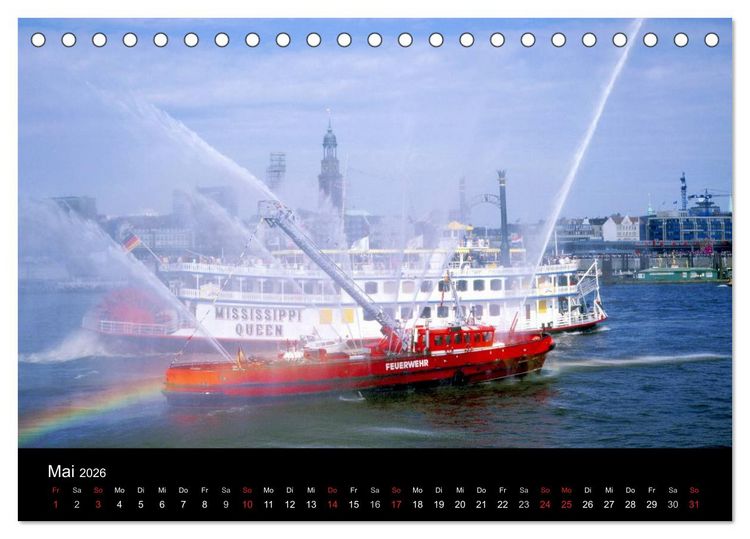 Produktbild: Hamburg (Tischkalender 2026 DIN A5 quer), CALVENDO Monatskalender
