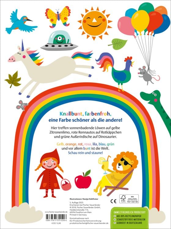 Produktbild: Blaubeerblau und Hummelgelb Mein knallig buntes Farbenbuch