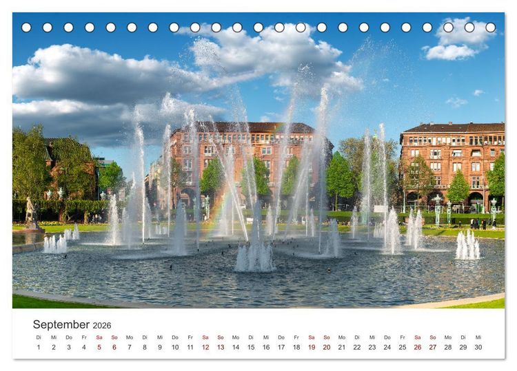 Produktbild: Der Mannheimer Wasserturm (Tischkalender 2026 DIN A5 quer), CALVENDO Monatskalender