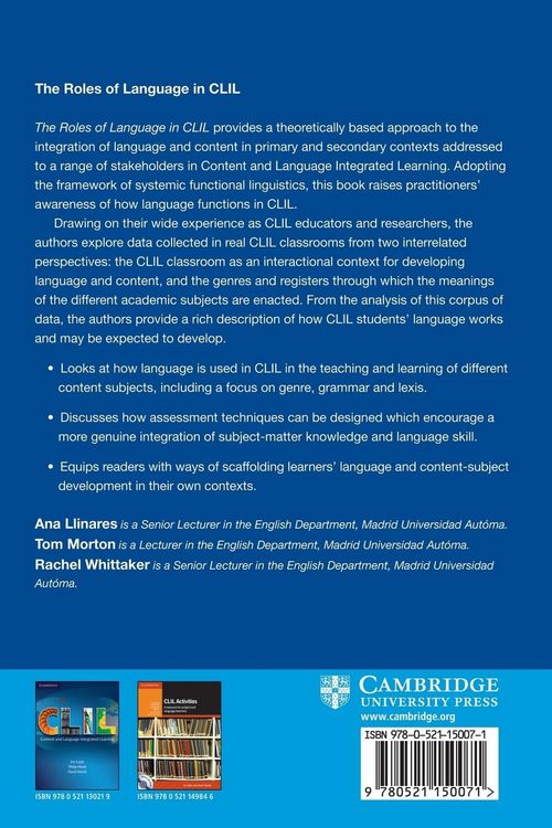 Produktbild: The Roles of Language in CLIL