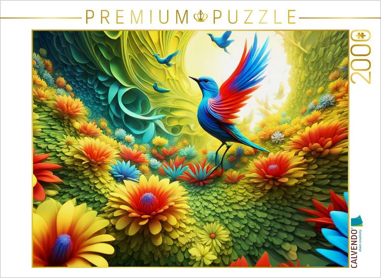 Produktbild: CALVENDO Puzzle Ein Motiv aus dem Kalender Vier Jahreszeiten Fraktale | 2000 Teile Lege-Gr&ouml;&szlig;e 90x67cm Foto-Puzzle f&uuml;r gl&uuml;ckliche Stunden