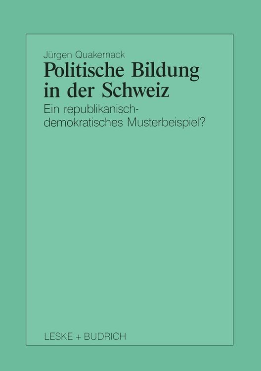 Produktbild: Politische Bildung in der Schweiz