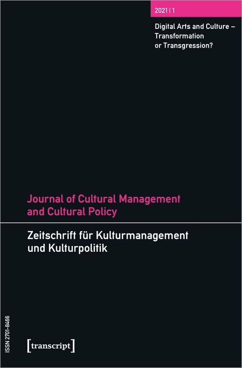 Produktbild: Journal of Cultural Management and Cultural Policy/Zeitschrift f&uuml;r Kulturmanagement und Kulturpolitik