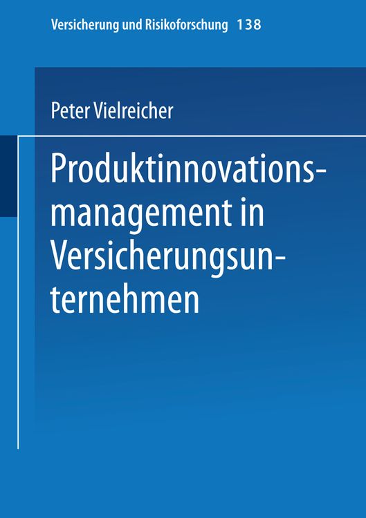 Produktbild: Produktinnovationsmanagement in Versicherungsunternehmen