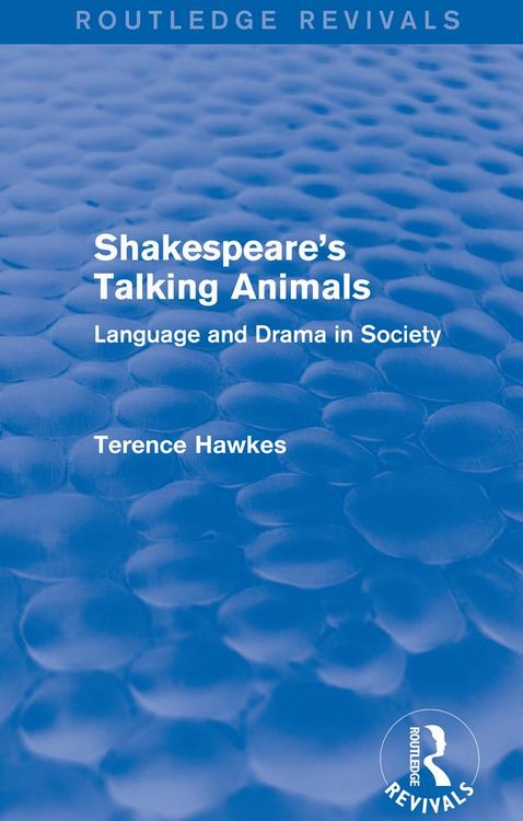 Produktbild: Routledge Revivals: Shakespeare's Talking Animals (1973)