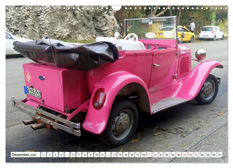 Produktbild: Ford Modell A - Ein r&uuml;stiger Neunzigj&auml;hriger in Havanna (Wandkalender 2026 DIN A3 quer), CALVENDO Monatskalender