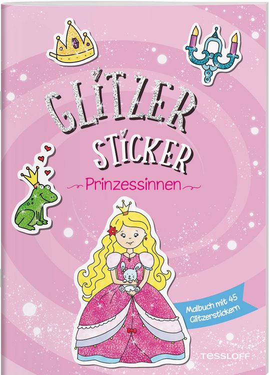 Produktbild: Glitzer Sticker Malbuch. Prinzessinnen