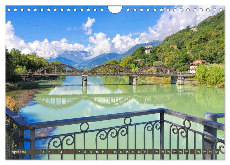 Produktbild: Lago di Como - Italienisches Flair in den Alpen (Wandkalender 2026 DIN A4 quer), CALVENDO Monatskalender