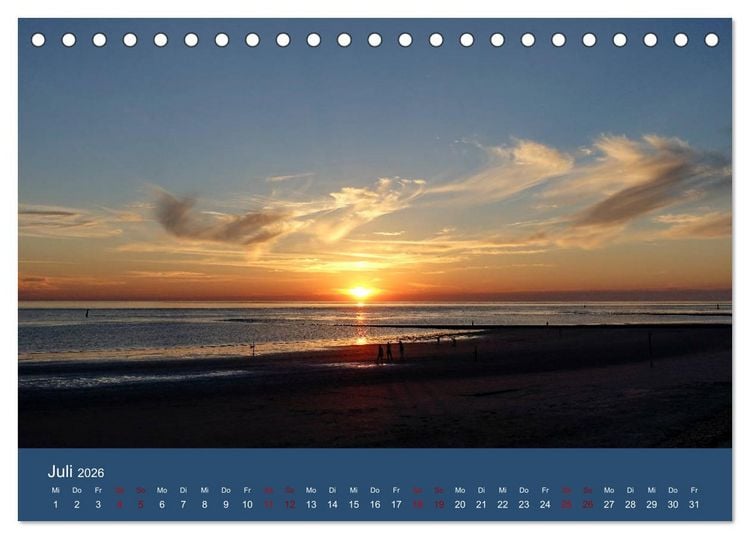 Produktbild: Norderney - Meine Trauminsel (Tischkalender 2026 DIN A5 quer), CALVENDO Monatskalender