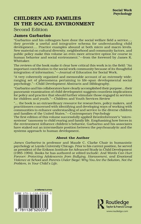 Produktbild: Children and Families in the Social Environment