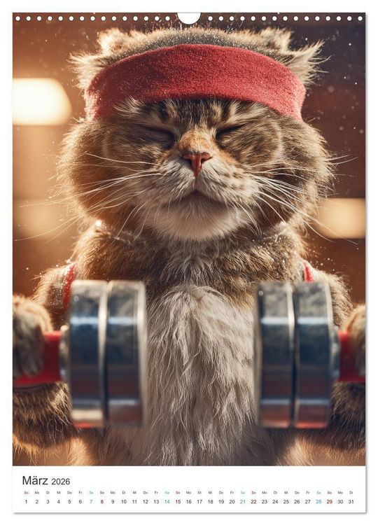 Produktbild: Katzen gegen Alltag (Wandkalender 2026 DIN A3 hoch), CALVENDO Monatskalender