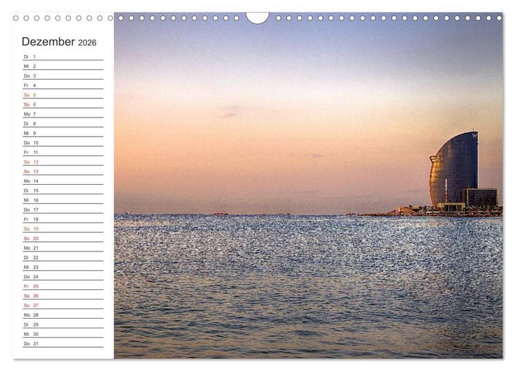 Produktbild: Metropole Barcelona (Wandkalender 2026 DIN A3 quer), CALVENDO Monatskalender