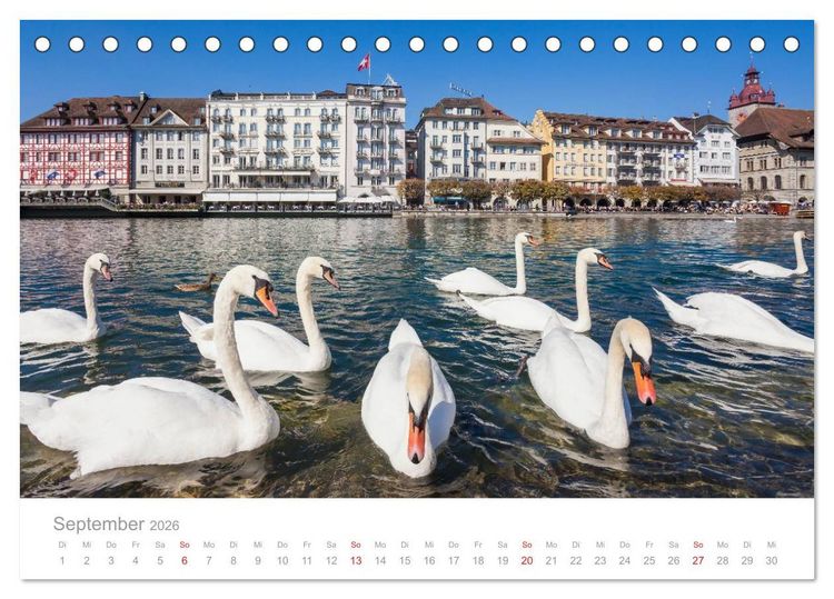 Produktbild: Reise durch die SCHWEIZ (Tischkalender 2026 DIN A5 quer), CALVENDO Monatskalender