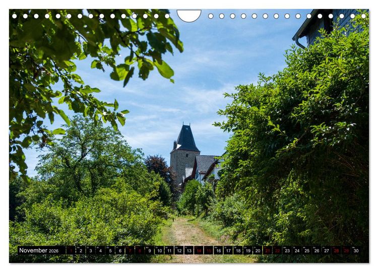 Produktbild: Blankenberg Burg und Stadt (Wandkalender 2026 DIN A4 quer), CALVENDO Monatskalender