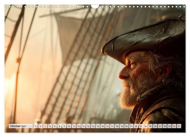 Produktbild: Piraten - Legenden der sieben Meere (Wandkalender 2027 DIN A3 quer), CALVENDO Monatskalender
