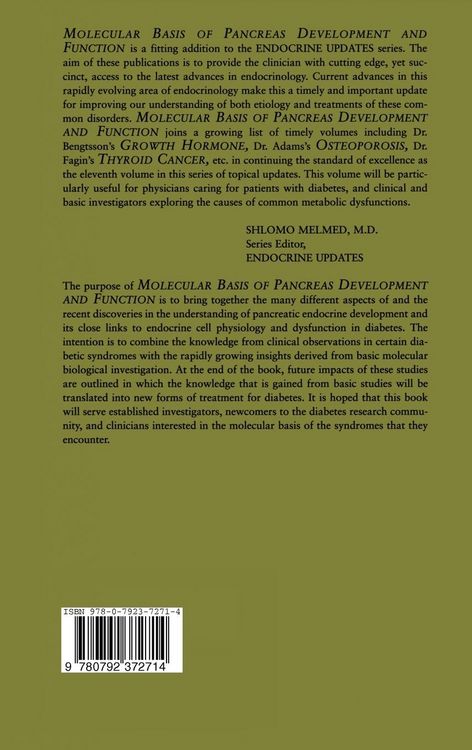 Produktbild: Molecular Basis of Pancreas Development and Function