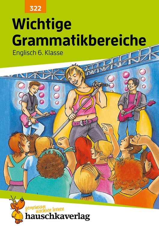 Produktbild: Wichtige Grammatikbereiche. Englisch 6. Klasse, A5-Heft