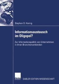 Produktbild: Informationsaustausch im Oligopol?