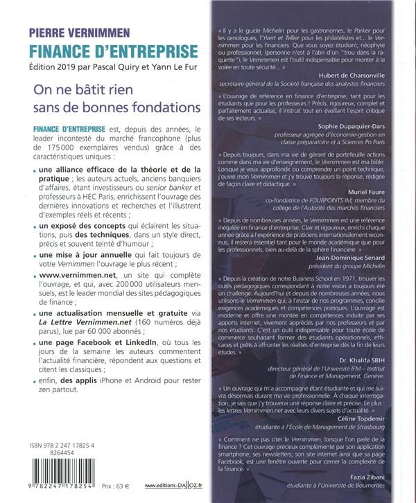 Produktbild: Finance D'entreprise (edition 2019) (17e Edition)