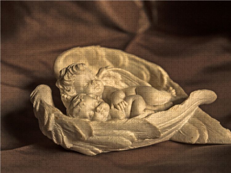 Produktbild: CALVENDO Puzzle Engel - Die Worte der Liebe | 1000 Teile Lege-Gr&ouml;&szlig;e 64x48cm Foto-Puzzle f&uuml;r gl&uuml;ckliche Stunden