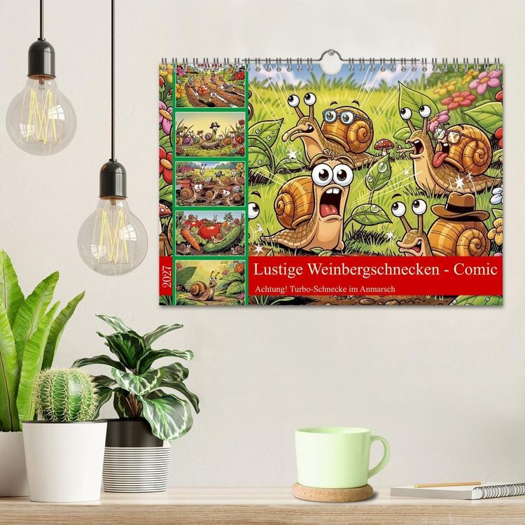 Produktbild: Lustige Weinbergschnecken - Comic (Wandkalender 2027 DIN A4 quer), CALVENDO Monatskalender