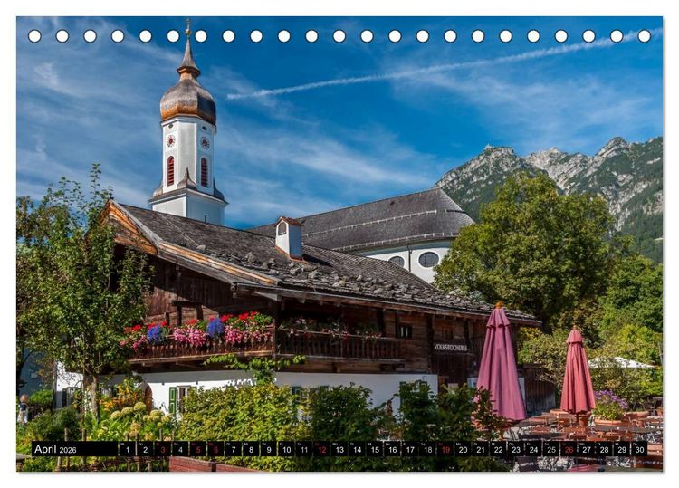 Produktbild: Traumlandschaft Werdenfelser Land - Teil I (Tischkalender 2026 DIN A5 quer), CALVENDO Monatskalender