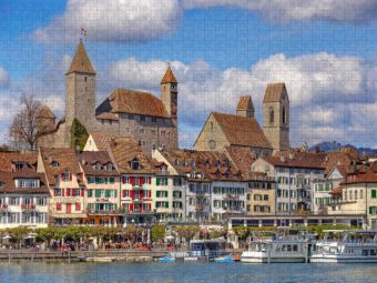 Produktbild: CALVENDO Puzzle Rapperswil | 1000 Teile Lege-Gr&ouml;&szlig;e 64x48cm Foto-Puzzle f&uuml;r gl&uuml;ckliche Stunden