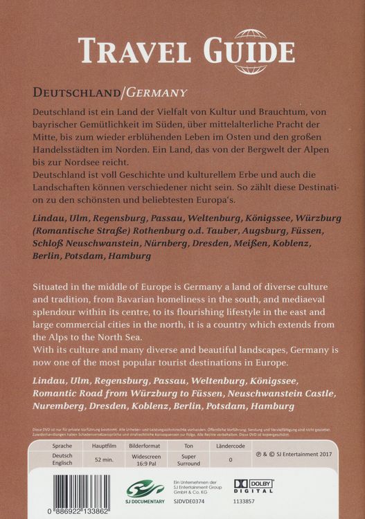 Produktbild: Travel Guide Deutschland (Germany)