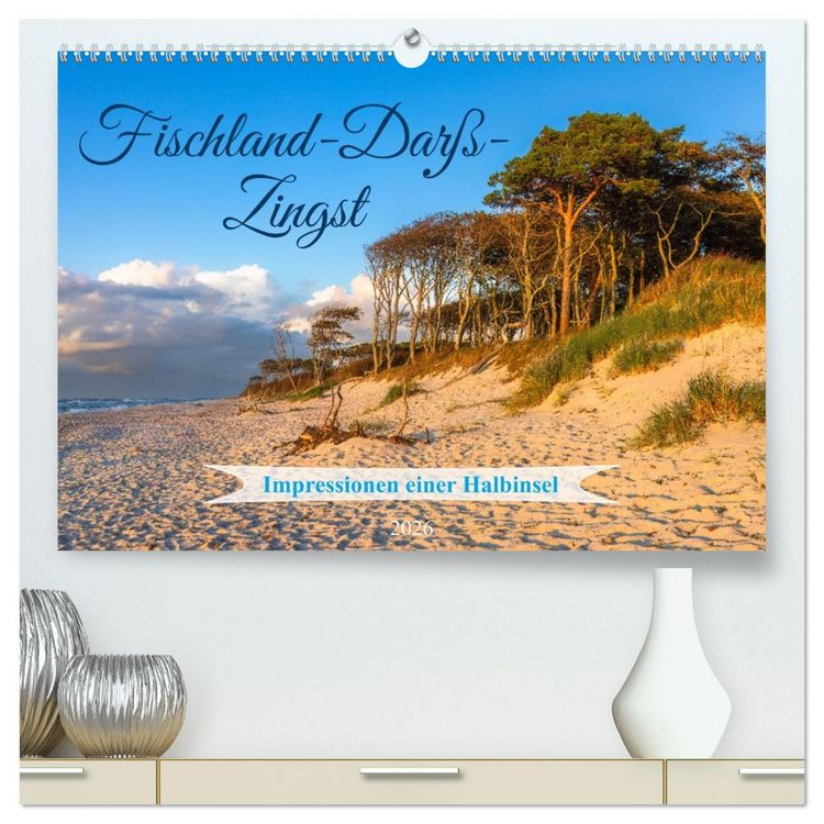 Produktbild: Fischland-Dar&szlig;-Zingst 2026 Impressionen einer Halbinsel (hochwertiger Premium Wandkalender 2026 DIN A2 quer), Kunstdruck in Hochglanz
