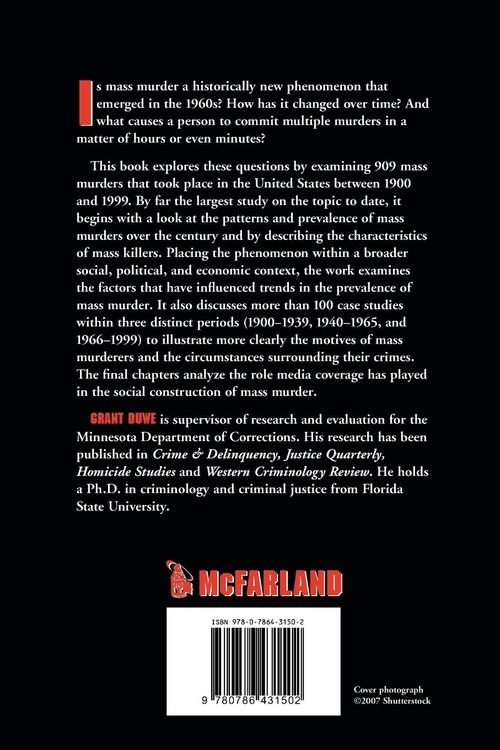 Produktbild: Mass Murder in the United States