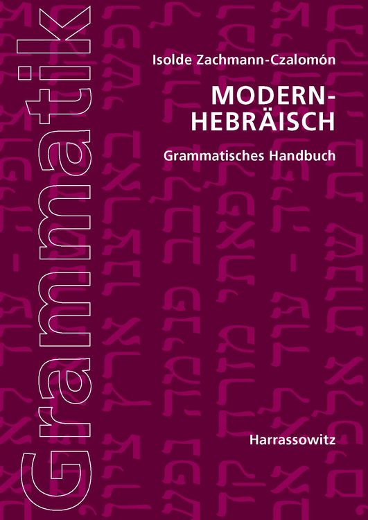 Produktbild: Modern-Hebr&auml;isch Grammatisches Handbuch
