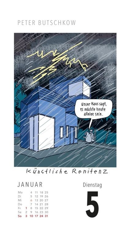 Produktbild: Fiese Bilder Cartoons f&uuml;r jeden Tag 2027: Tagesabrei&szlig;kalender