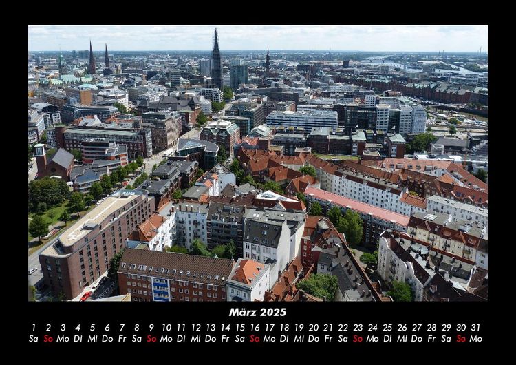 Produktbild: Hamburg 2025 Fotokalender DIN A3