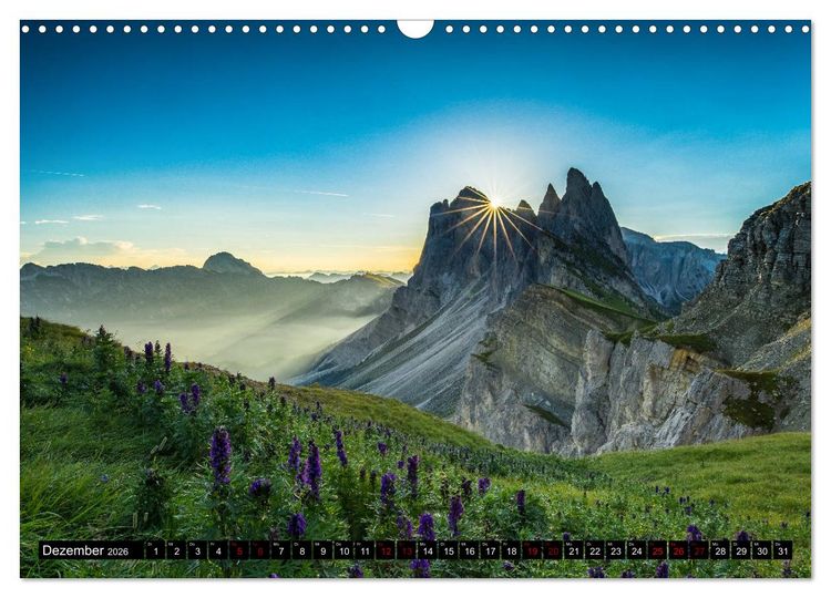 Produktbild: Traumhafte Alpen (Wandkalender 2026 DIN A3 quer), CALVENDO Monatskalender