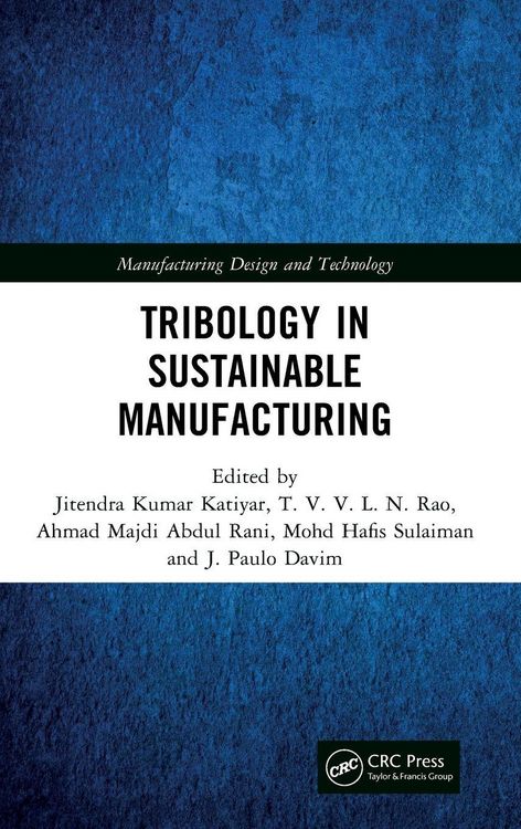 Produktbild: Tribology in Sustainable Manufacturing